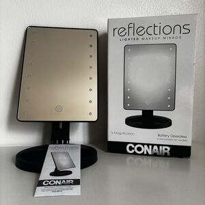 Conair Refrections Black Lighted Makeup Mirror